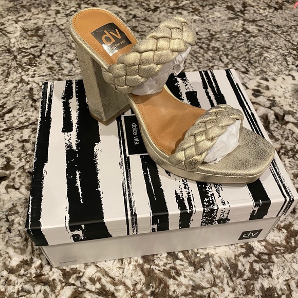 Dolce Vita Braided Platform Heels - Picture 3 of 6